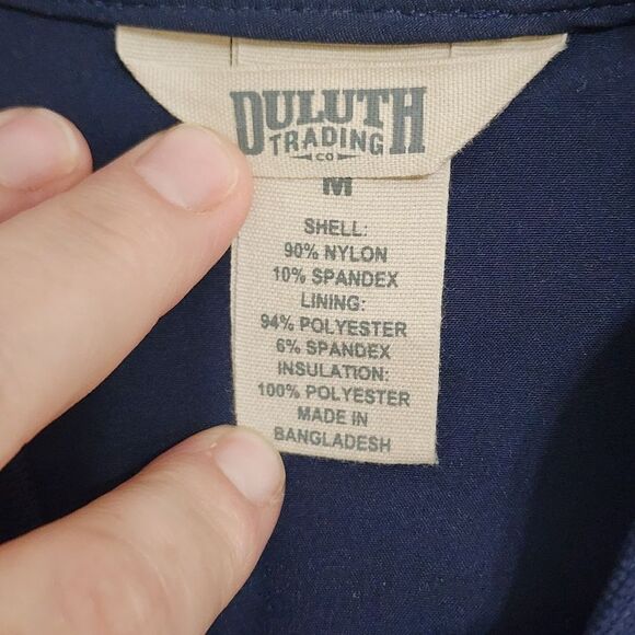 Duluth vest blue quilted zip front Gorpcore M - Picture 3 of 3